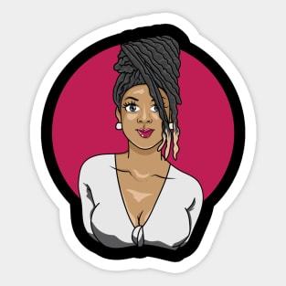 Cute Sophisticated and Loc'd Sticker